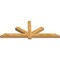 Ekena Millwork Kennewick Rough Sawn Timber Gable Bracket, Western Red Cedar, 72"W x 27"H x 4"D x 4"F, 9/12 Pitch GBW072X27X0404KEN00RWR - alternate 5